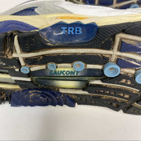 Saucony Grid TRB HRC XT600 Running Shoes Women’s White Grey Blue Sneakers Size 8 - Picture 3 of 8